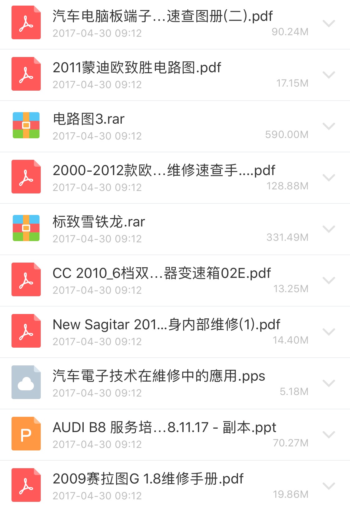 汽车维修电子版图书