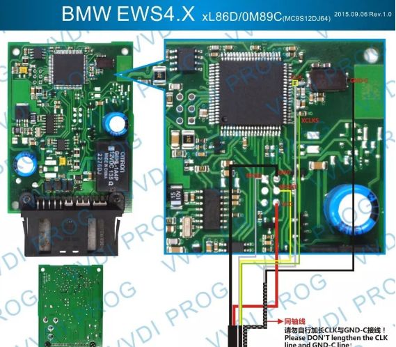 宝马X5 E53更换发动机电脑手工修改防盗同步字节