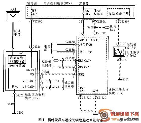 福特锐界遥控距离短故障